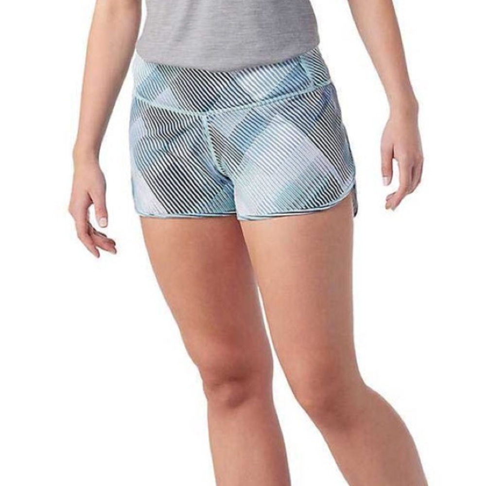 Smartwool Women's Merino Sport Lined Shorts Outdoor Hiking Wool Aqua Size Small